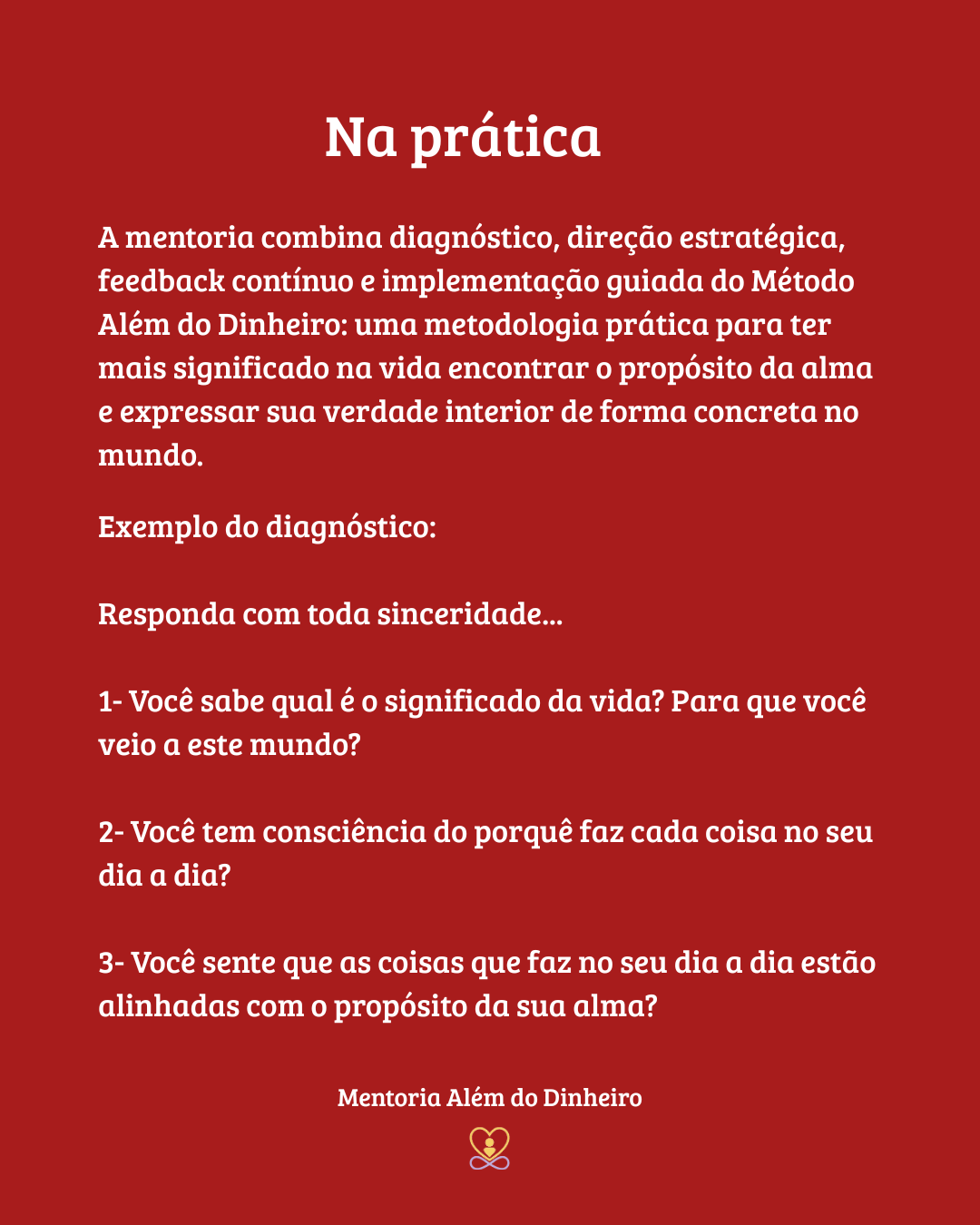 Mentoria Além do Dinheiro — módulo 4